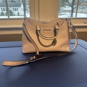Michael Kors Austen satchel in soft pink blush shade